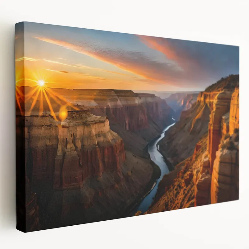 Big Sale Grand Canyon Sunset Art – Arizona Landscape Canvas for Home Decor