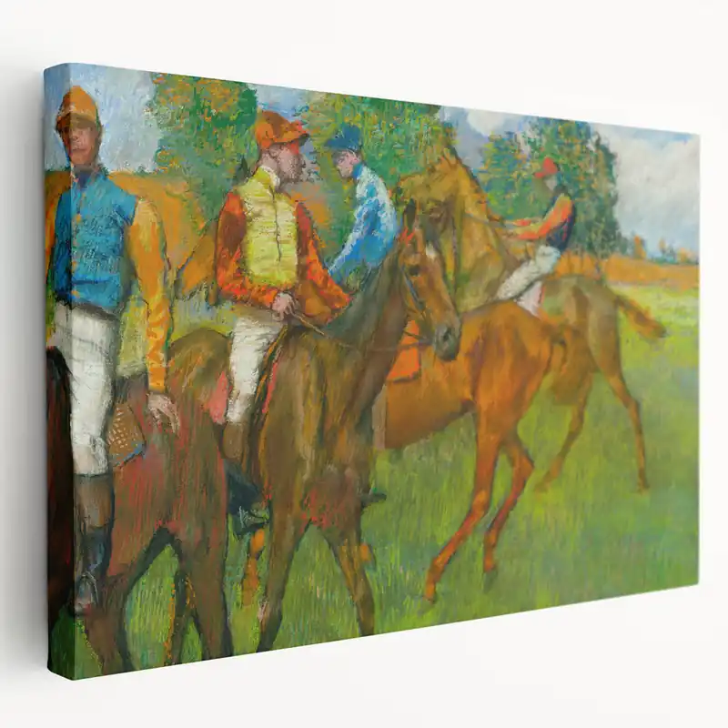 Edgar Degas Prints | Colorful Jockeys and Horses | Famous Impressionist Art Buy Online