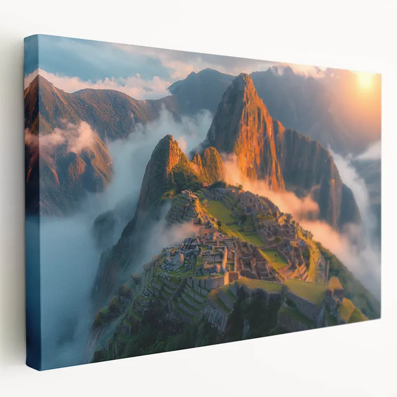 Sunrise Machu Picchu Wall Art - Stunning Canvas Framed & Acrylic Prints Seasonal Sale