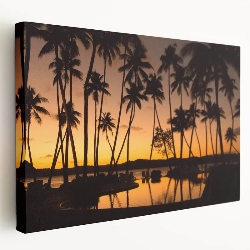 Big Sale Fiji Scenery Posters - Exotic Fiji Sunset Art