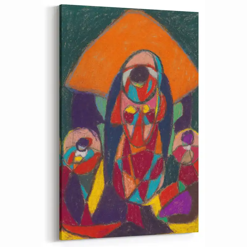 Cheap Adolf Hölzel Art: Bold Abstract Avant-Garde Print in Dynamic Colors