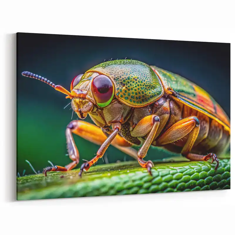 Colorful Insect Close-Up - Stunning Animal Wall Art for Nature Lovers Worldwide Shipping