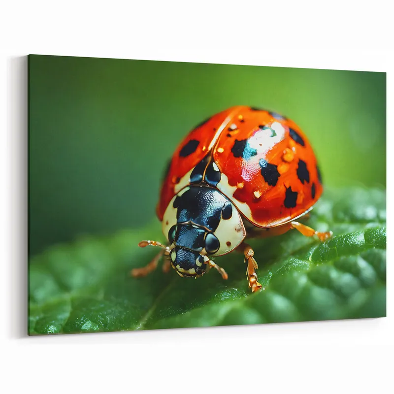 Super Sale Ladybug Close-Up - Vibrant Nature & Animal Wall Art for Home Deco