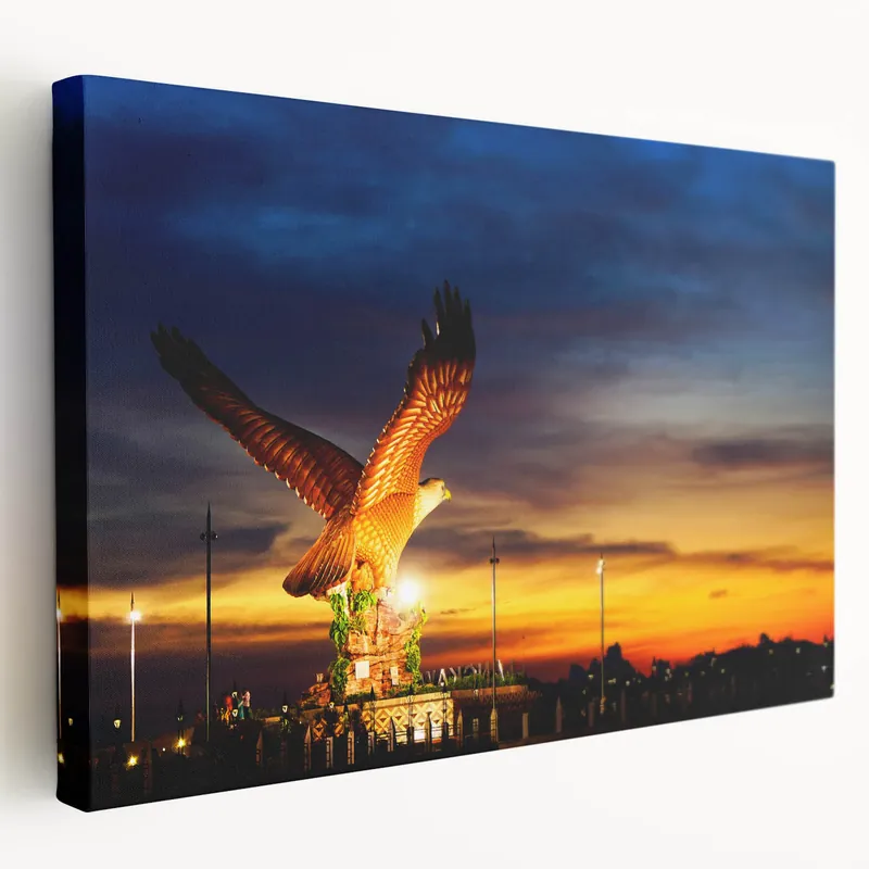 Trending Acrylic Malaysia Scenes – Langkawi Eagle Statue at Sunset