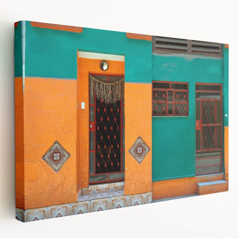 Trending Cuban Scenery Prints – Colorful Doorway Havana Artwork