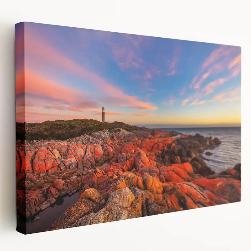 Shop Now Tasmania Scenery Prints – Lighthouse & Coastline Tasmanian Landscape Art