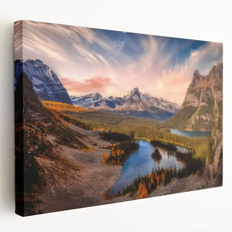 Next Day Delivery Autumn Mountain Valley Art – British Columbia’s Scenic Lakes & Peaks
