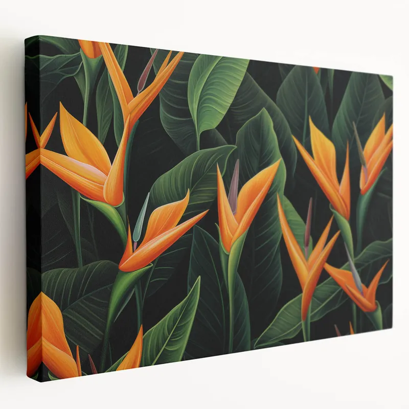 Vibrant Bird of Paradise Wall Art - Exotic Tropical Flower Canvas Prints Latest