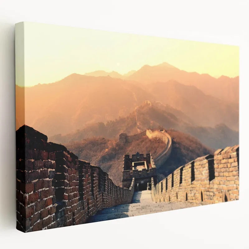 Great Wall of China Art - Majestic Beijing Scenic Canvas Print Professional Grade