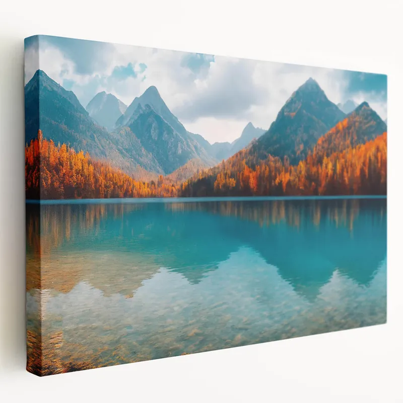 Scenic Lake Prints - Autumn Lake Photography, Tranquil Lakeside Art Grab Now