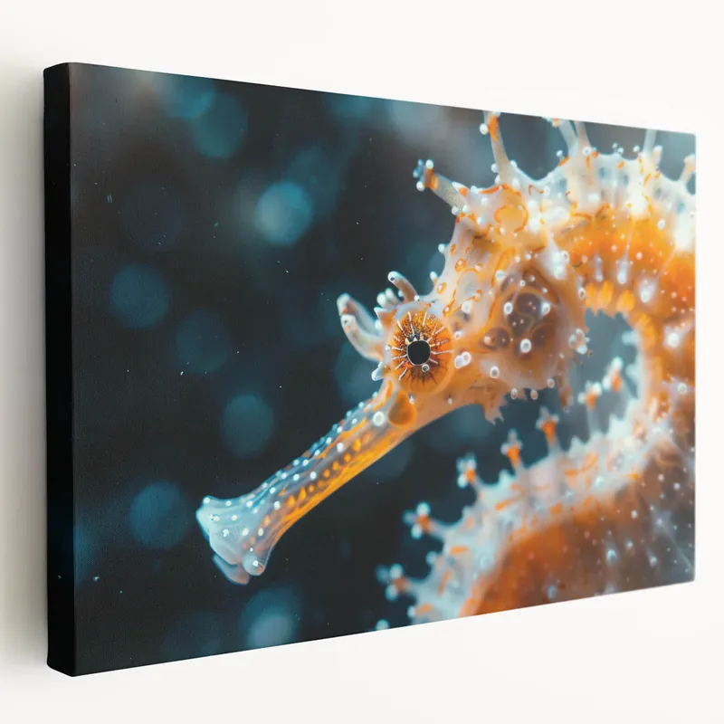 Macro Seahorse Wall Art - Detailed Canvas, Framed & Acrylic Glass Print Weekend Sale