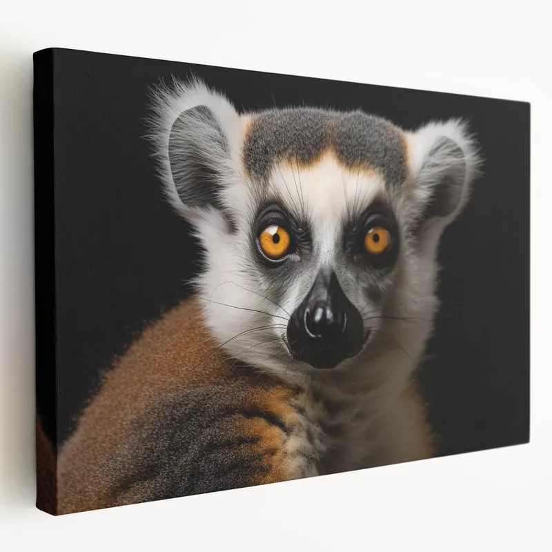 Top Rated Vivid Lemur Canvas Art - Stunning Wildlife Wall Decor for Animal Lovers
