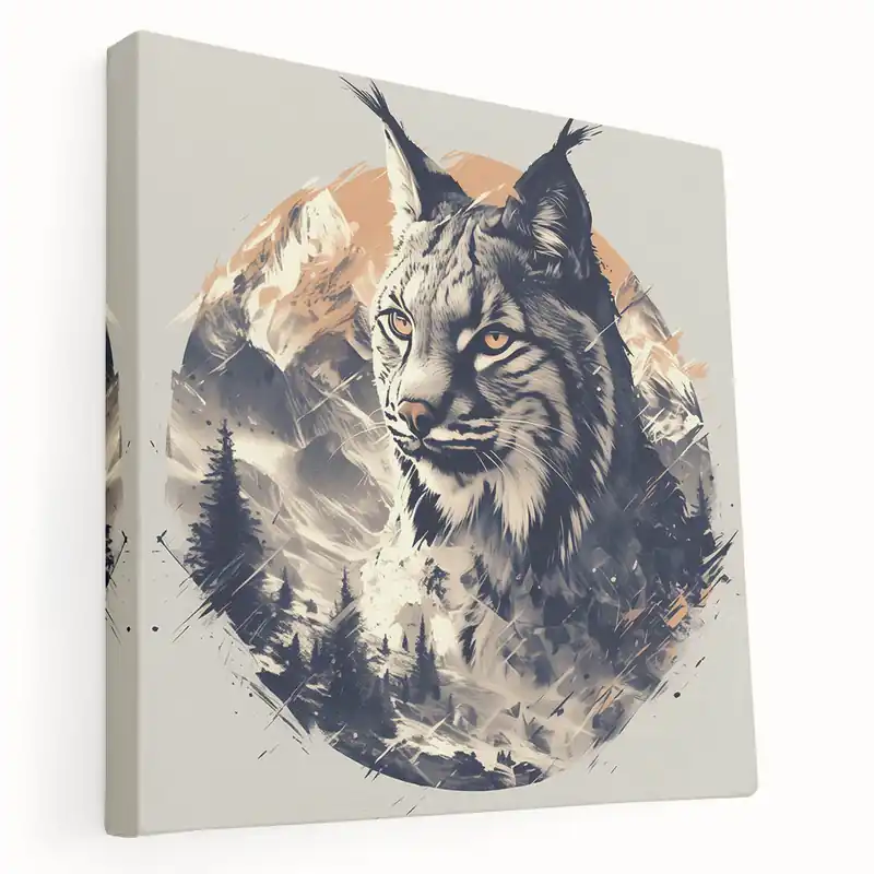 Direct From Manufacturer Lynx Mountain Majesty Art - Vibrant Wildlife Canvas & Framed Prints