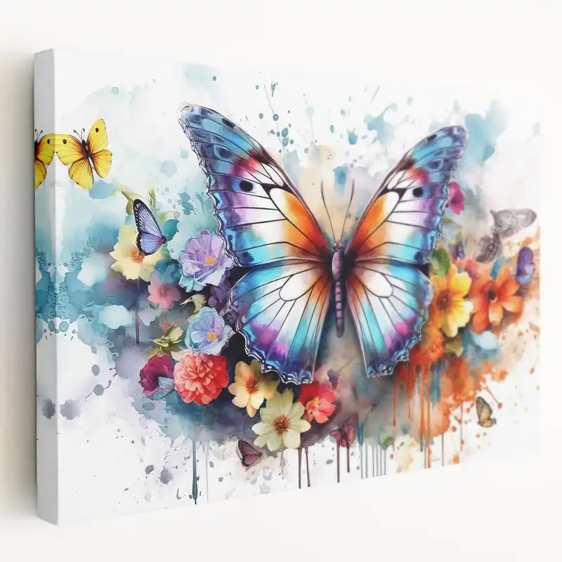 Vibrant Butterfly Wall Art - Colorful Floral Nature-Inspired Decor Hot Deal