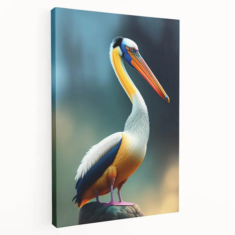 Vibrant Pelican Art - Colorful Pelican Decor for Modern and Eclectic Spaces Same Day Shipping