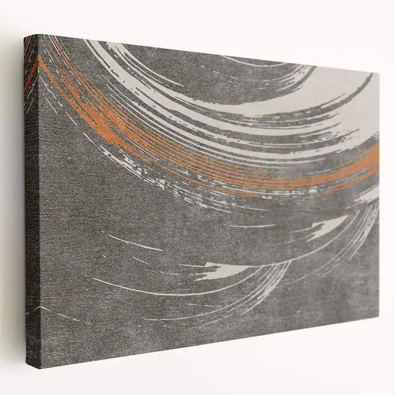 Same Day Shipping Modern Strokes and Lines Abstract Art - Dynamic Brush Stroke Design