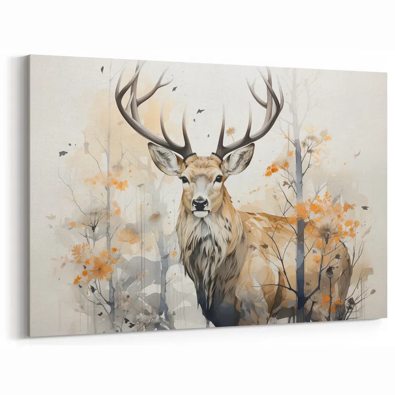 Elegant Antelope in Soft Autumn Tones | Captivating Wildlife Art Decor Best Seller