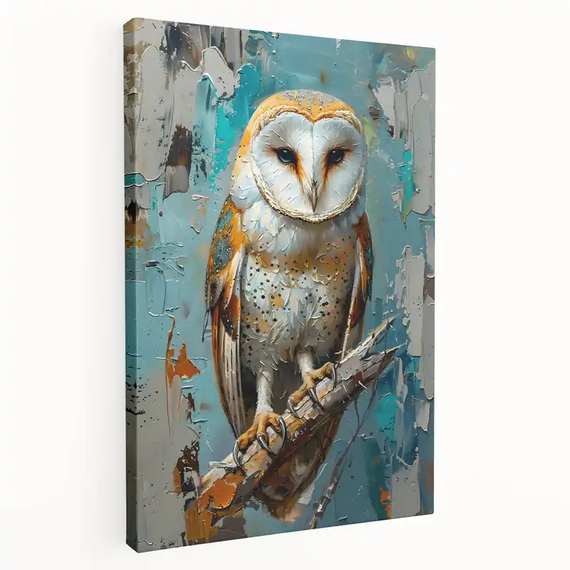Buy Online Graceful Birds of Prey Wall Art - Elegant Barn Owl Wildlife Print