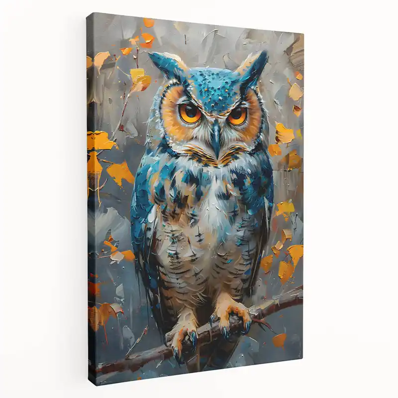Worldwide Shipping Majestic Birds of Prey Wall Art - Stunning Owl Wildlife Canvas Print