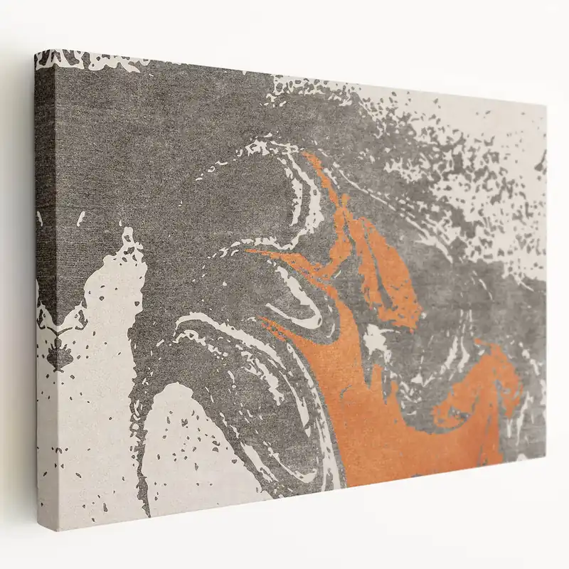 Seasonal Sale Contemporary Abstract Brush Strokes and Lines Art Canvas