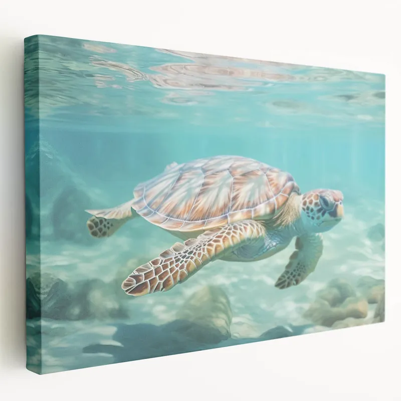 Summer Wall Art - Sea Turtle Beach Decor Print Certified