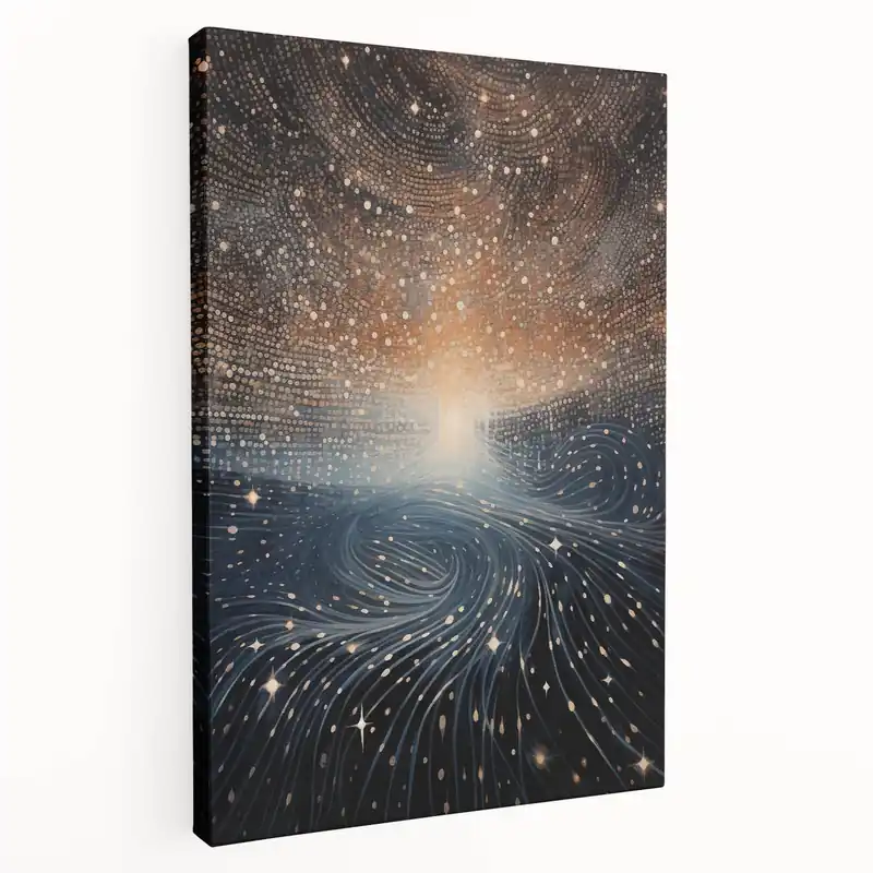 While Supplies Last Electric Wall Art | Modern Electric Decor with Abstract Starry Design