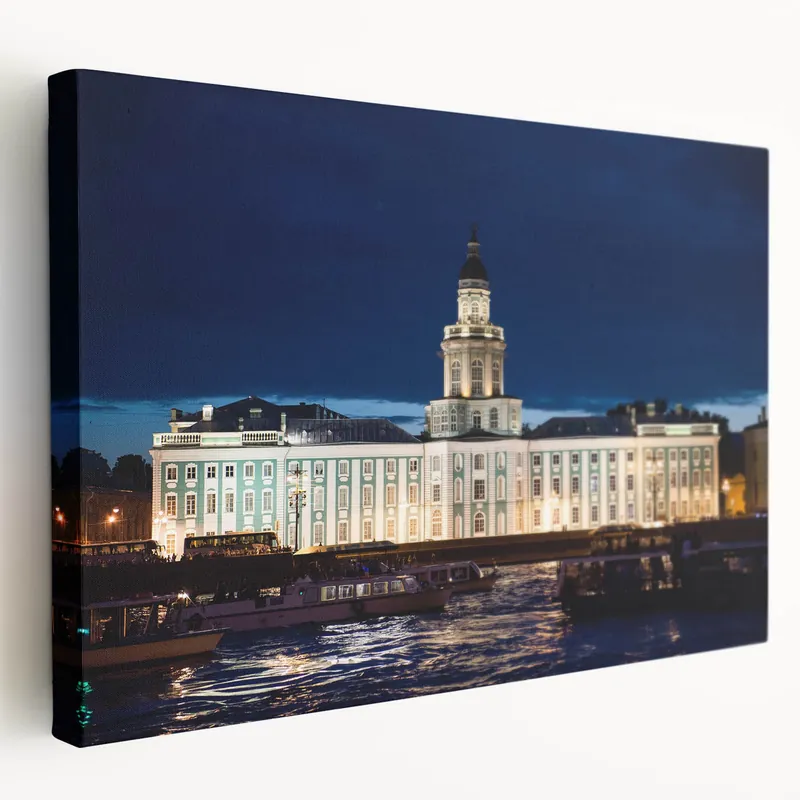 St. Petersburg Canvas Prints - Illuminated Historic Building Clearance