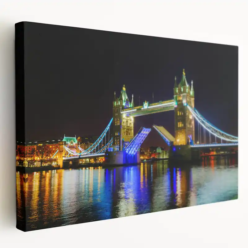 While Supplies Last Tower Bridge Wall Art - London Bridge Nighttime Illumination