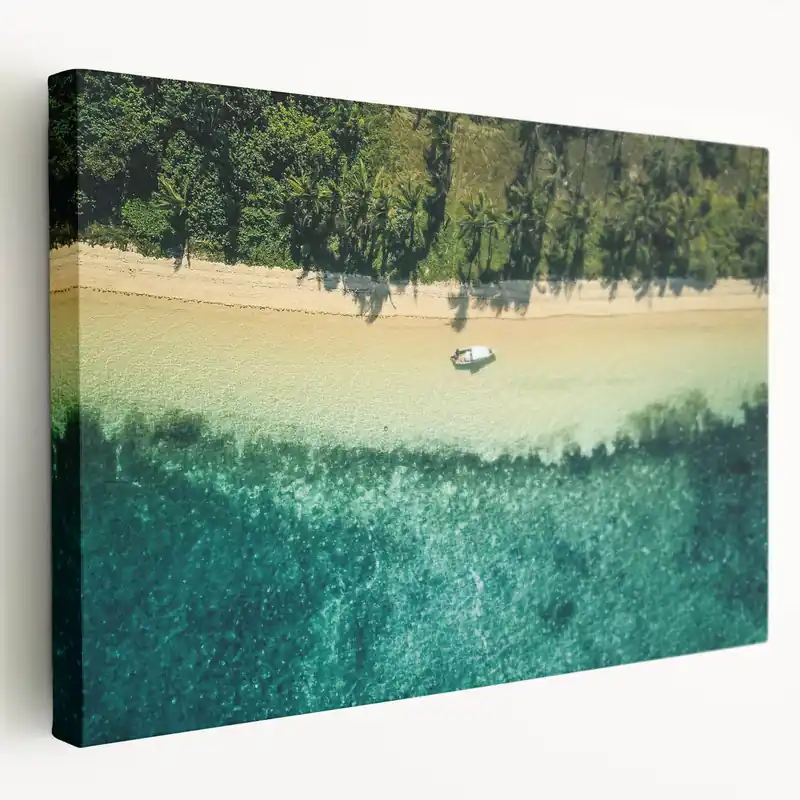 Fiji Island Prints - Secluded Beach Aerial Art New Release