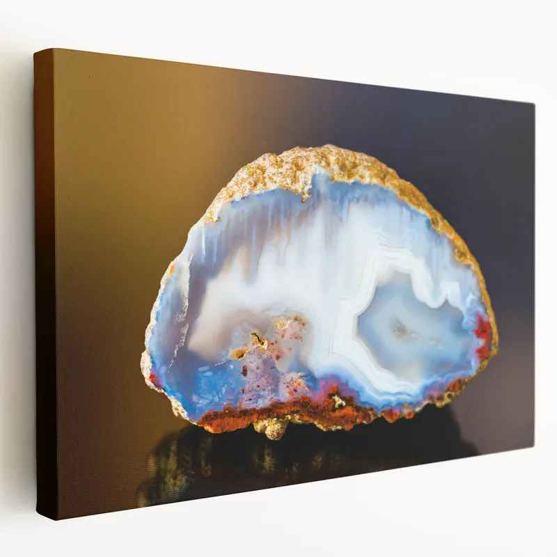 Natural Elements Wall Art: Nature Closeups Canvas Print - Polished Geode Cheap