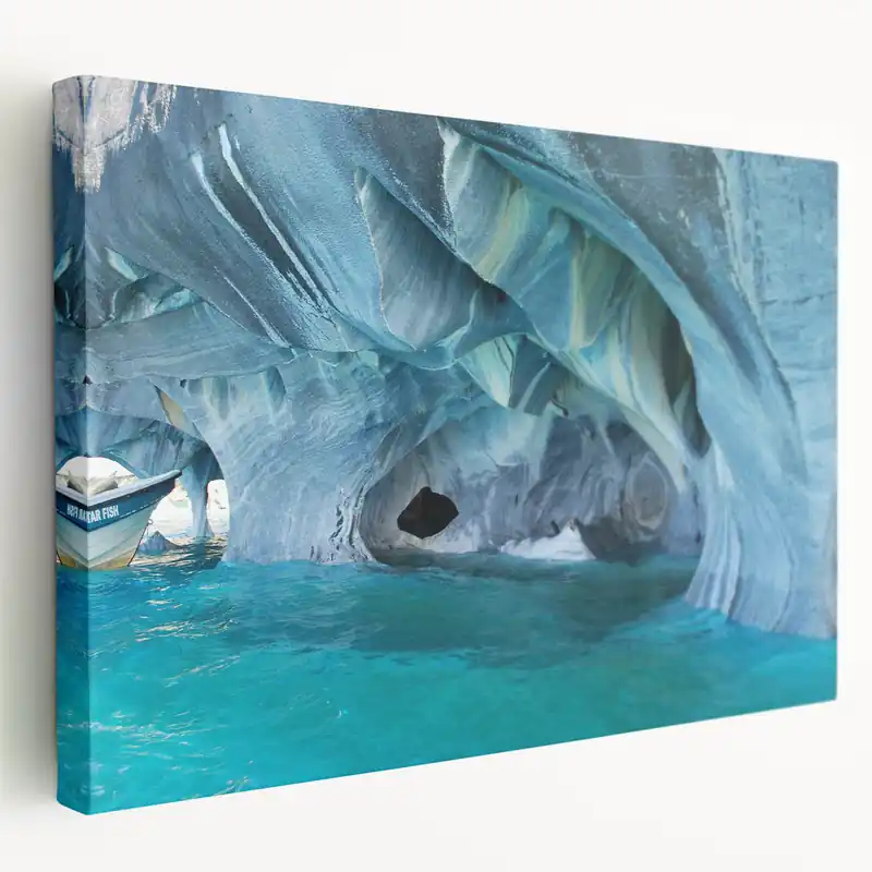 Price Drop Chile Landscape Prints - Marble Caves South America Wall Decor