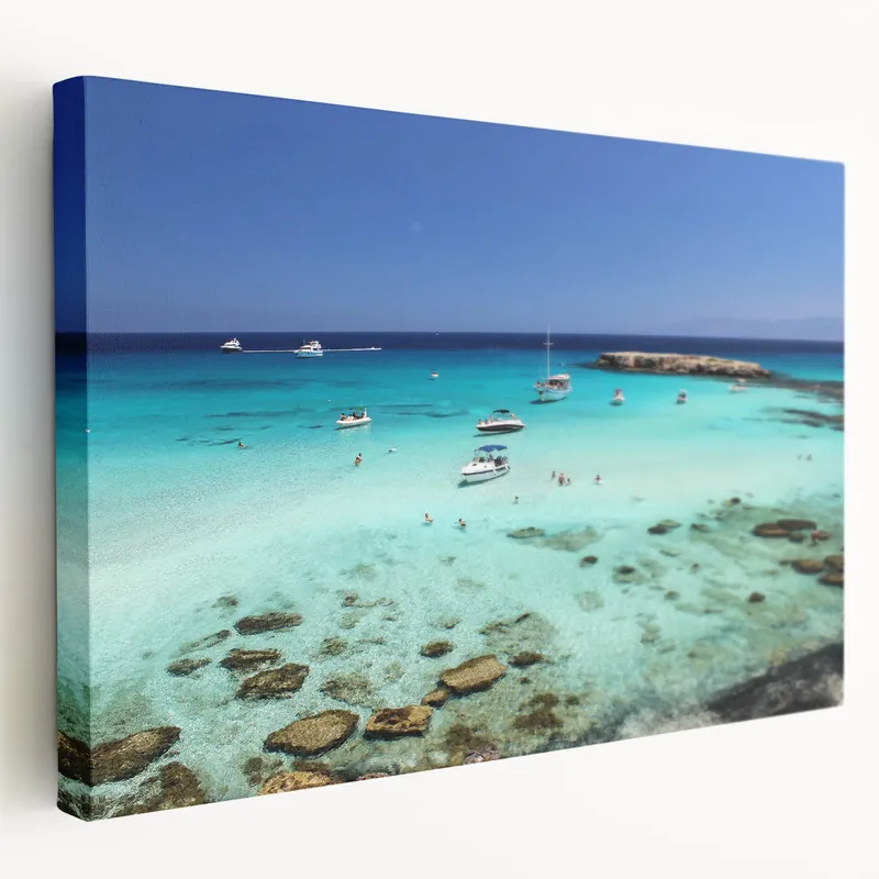 Mediterranean Decor - Cyprus Turquoise Waters Art Exclusive