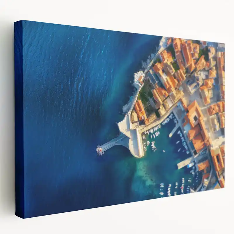 Dubrovnik Wall Art - Historic Adriatic Harbor View Top Pick
