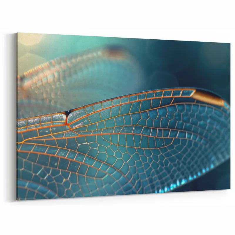 Dragonfly Wing Close-Up Wall Art | Nature-Inspired Canvas Prints Fast Shipping