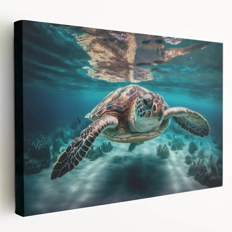 Big Sale Acrylic Malaysia Scenes – Majestic Sea Turtle Swimming Underwater