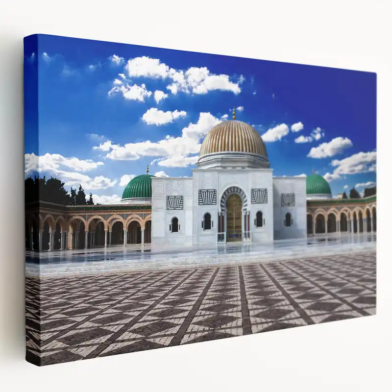 Tunisian Mosque Architecture Art - Majestic North African Wall Decor New Arrival