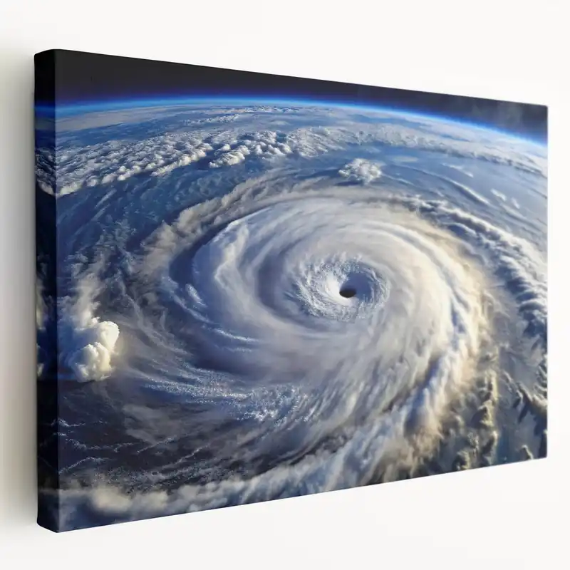 Hurricane Eye from Space - Earthy Phenomena Wall Art Print Get Yours