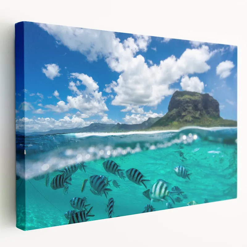 Underwater Paradise at Le Morne - Mauritius Coastal Art Print Get Yours