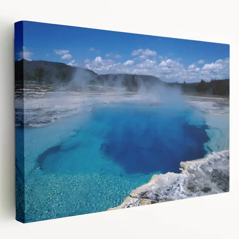 Tranquil Hot Spring Canvas Print - Scenic Nature Hot Spring Wall Art Direct From Manufacturer