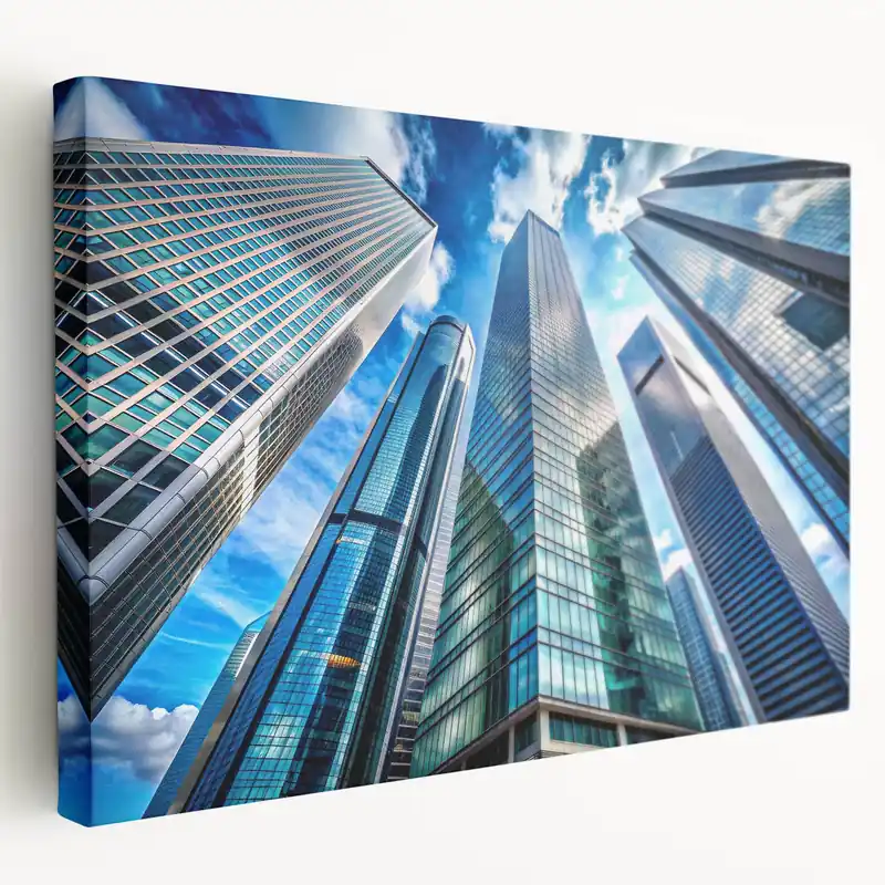 Dynamic Skyscraper Art - Urban Cityscape Prints - Modern Wall Decor Professional Grade