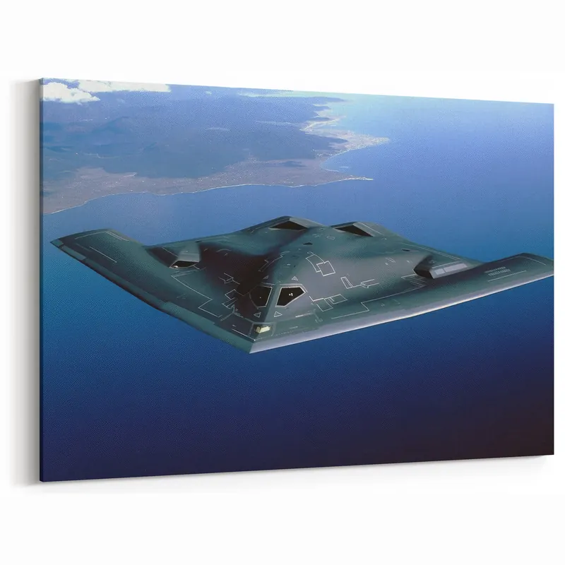Stealth Bomber Over Ocean - Futuristic Aviation Wall Art for Enthusiasts Bulk Order