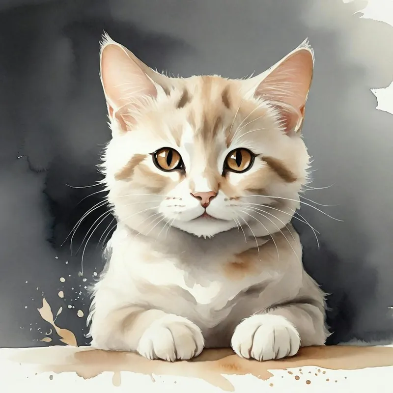 Top Rated Watercolor Of A Cat