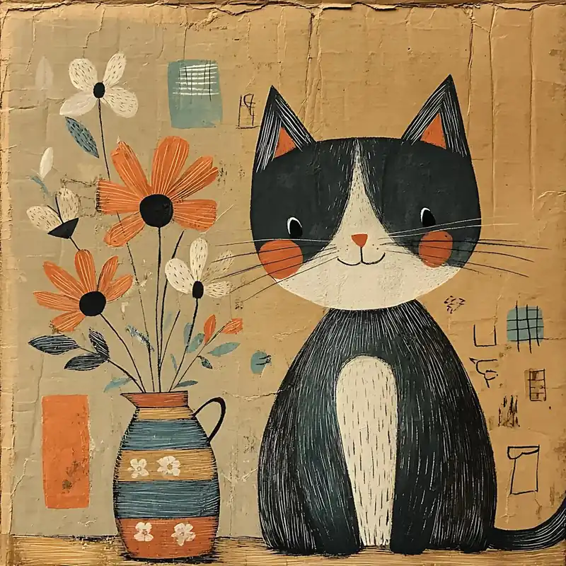 Viral Cat With Flowers 19
