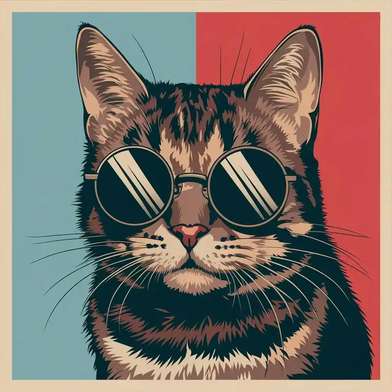 Cat With Sunglasses Last Chance
