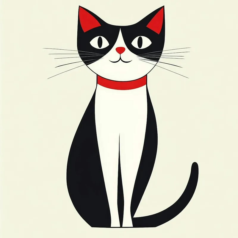 Cat With Red Collar Special Offer