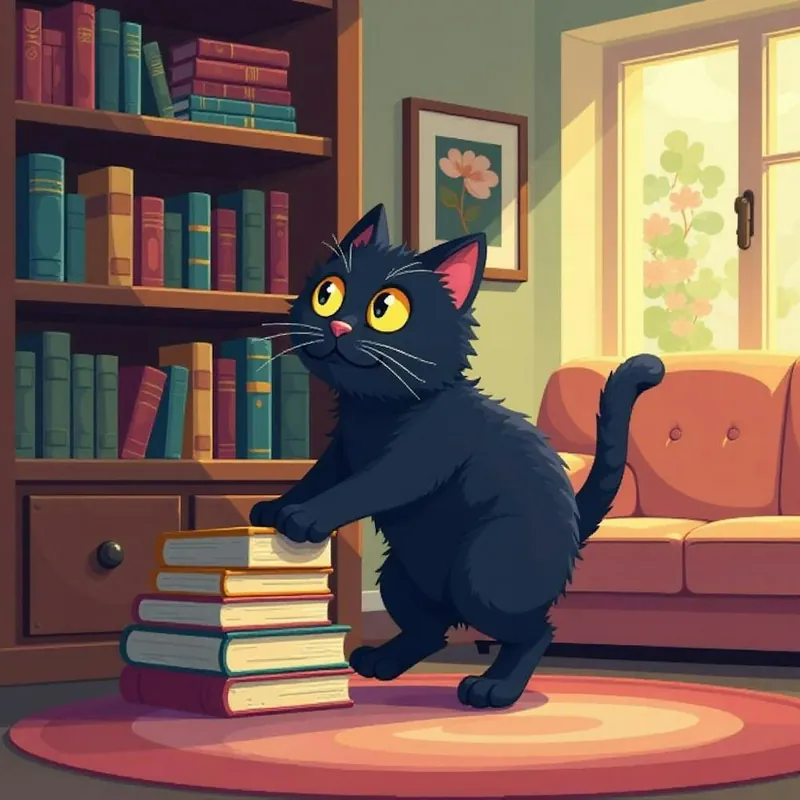 Money Back Guarantee Cat Playing With Books Funny Cat (3)