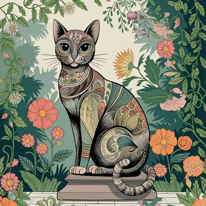 Direct From Factory William Morris Inspired Cats Collection