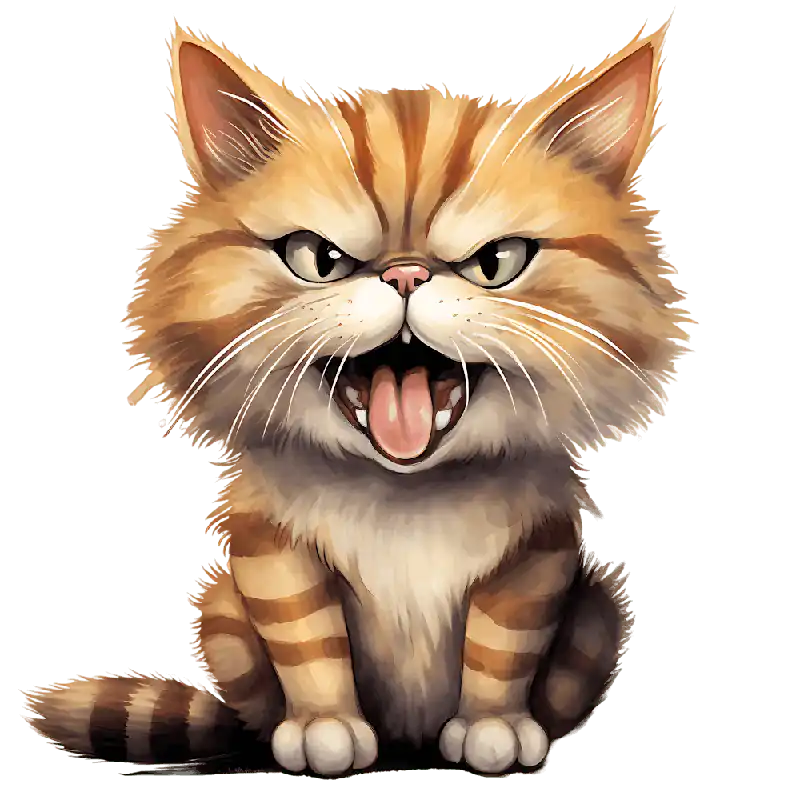 Next Day Delivery Angry Cat 17
