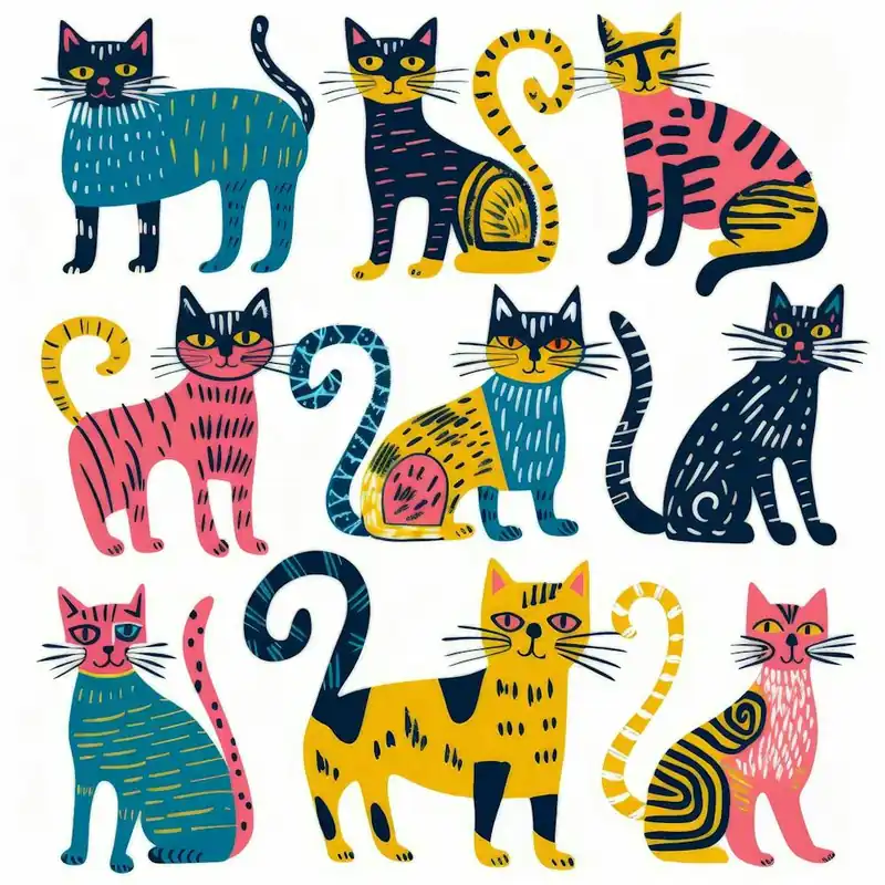 Exclusive Colorful Cats 6