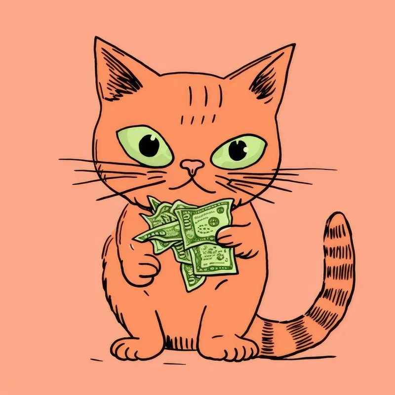 Luxury Money Cat
